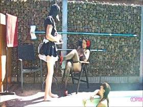 Slave Training by Mistress Tamara and Dominatrix Lady Vampira Part 1