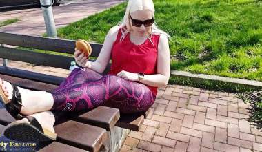 Reste-essen am Parkplatz