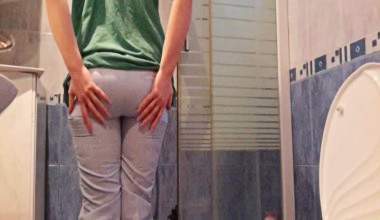 blau engen Schlauch kacken