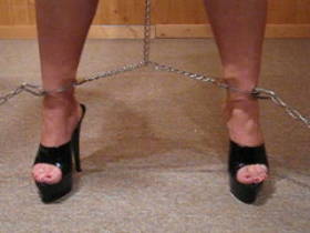 Foot punishment - The high heels foot slave