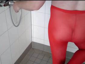 Showers in RED tights