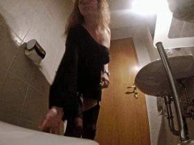 Spycam on the disco toilet