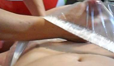 Handjob im PVC - Panty 