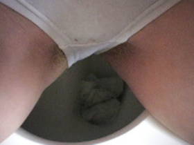 crapped on the loo into panties