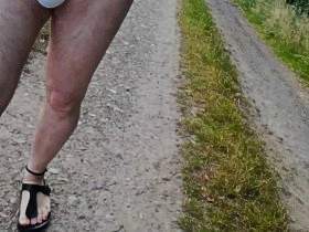 nudist fun in nature with white underpants