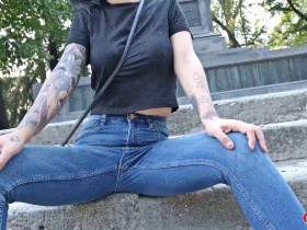 GERMAN SCOUT - Tattoo Teen Natascha Anal gefickt bei Straßen Casting