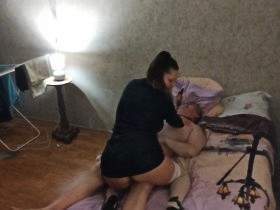 Fetish games with brunette