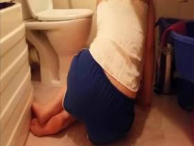 Blue Shorts Poop