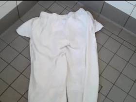 Pissing on the white sweatpants (for EXTRA lascard)