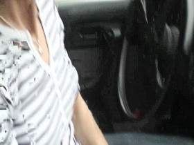 Blowjob on and off the car