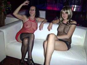 Horny threesome in the swingers club