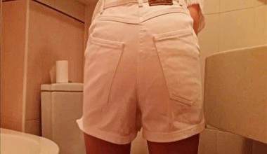 Denim Jeans Shorts Weiß