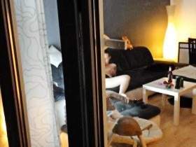 Vorschaubild vom Privatporno mit dem Titel "EG lädt Spanner ein - Beim Dildo-Wichsen erwischt" von Kathi-81