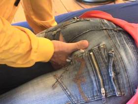 Jeans ouvert