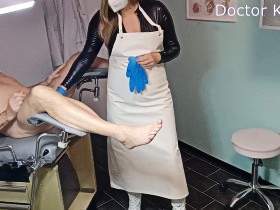 Horny injection treatment of the tail and scrotum