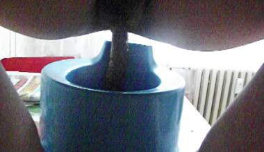 großen Poop in dem Töpfchen