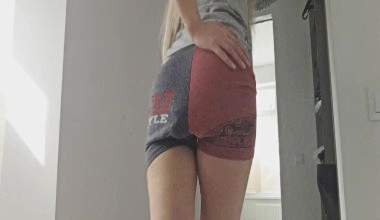 Blonde Sport Shorts Huge