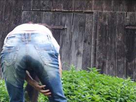 Pissing and blowing on the mountain pasture