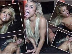 Squirting Bitch und Sperma Schlampe  Cathaleya  im Sperma Ra.sch