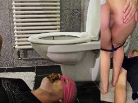 Sklave süchtig nach meiner Scheiße!!