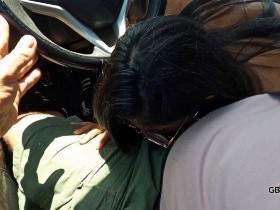 Hairy teen hitchhiker fucked outdoors and creampied