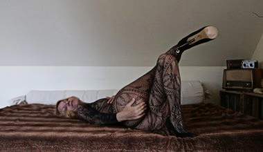 Catsuit und High Heels