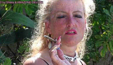 EXTREME HIGH-HEELS AND A SMOKING CIGARETTE