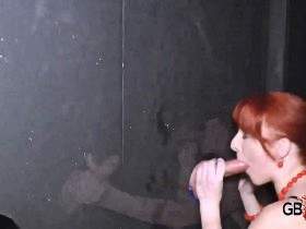 Banged hard in the porn cinema at the glory hole AO