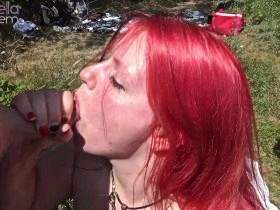 Public BlowJob Event am See, für jederman(n), mit Harley und Rosella! Teil 2