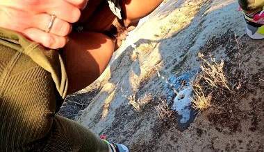 Outdoor pissen in der Wüste Arizonas
