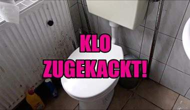Klo zugekackt!